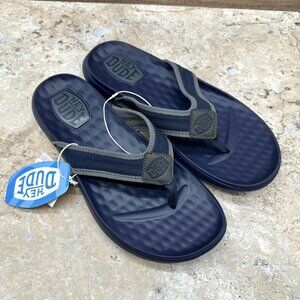 Hey Dude Sandals Mens Size 12 Navy Blue Myers Flip Flop Sport Thongs Comfort NWT